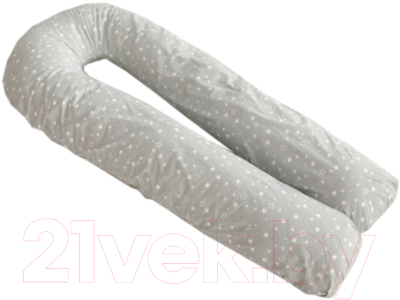 Подушка для беременных Martoo Mommy-U 340 / MOM-U340-GR (белые звезды на сером)
