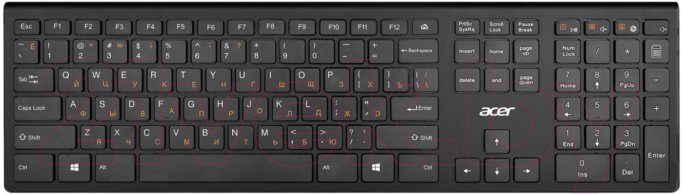 Комплект клавиатура и мышь Acer OKR030 / ZL.KBDEE.005 (черный) — фото 2