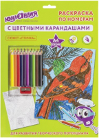 

Раскраска Юнландия, Птичка с цветными карандашами / 661607