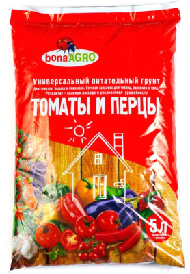 Грунт для растений Bona Agro Для томатов и перцев (5л)