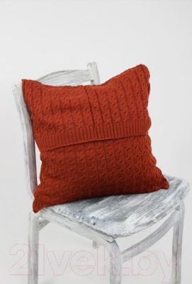 Изображение товара Наволочка декоративная Polesie 8С0043-Д43 50x50 (темно-кирпичный)