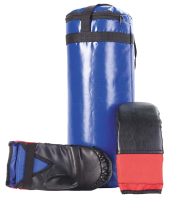Набор для бокса детский Спортивные мастерские SM-110 (синий) - 