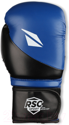 Боксерские перчатки RSC Pu Flex Bf BX 023 (р-р 6, синий/черный)
