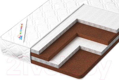 

Матрас в кроватку Капризун, Джангл Хеппи 60x120 / 403398