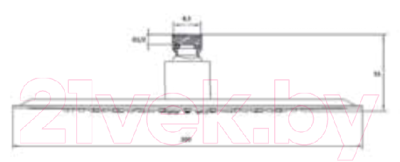 Лейка верхнего душа Invena Eco Oxy 25 Exe SC-D1-041-Q