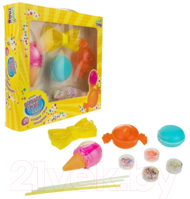 

Набор для создания слайма 1Toy, Слайм тайм Bubble Gum / Т17818