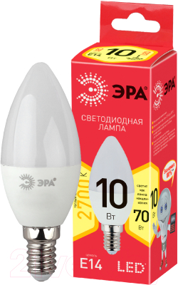 Лампа ЭРА Eco LED B35-10W-827-E14 QX / Б0048368