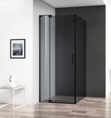 Купить Душевой уголок Cezares SLIDER-AH-1-80-80/90-GRIGIO-NERO в Гродно