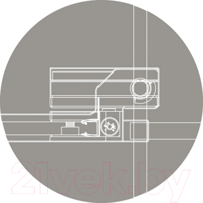 Душевой уголок Cezares SLIDER-AH-1-80-90/100-GRIGIO-Cr