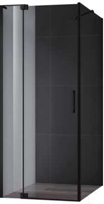Душевой уголок Cezares SLIDER-AH-1-80-90/100-GRIGIO-NERO