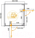 Миниатюра изображения товара Душевой уголок Cezares SLIDER-AH-2-70/80-80/90-C-NERO