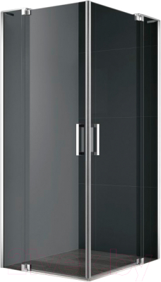 Душевой уголок Cezares SLIDER-AH-2-80/90-90/100-GRIGIO-Cr