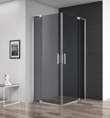 Купить Душевой уголок Cezares SLIDER-AH-2-80/90-90/100-GRIGIO-Cr в Минске