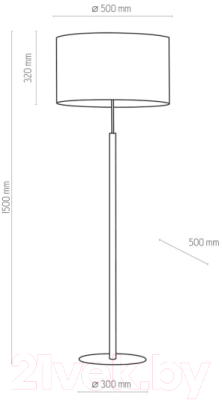 Торшер TK Lighting Deva White 5216