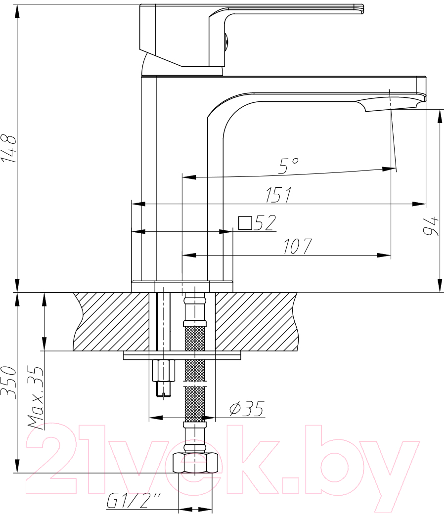 Смеситель Decoroom DR20011 — фото 2