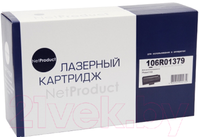 

Картридж NetProduct, Черный, N-106R01379