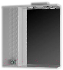 Шкаф с зеркалом для ванной Ванланд Нео Нз 1-65 (левый)