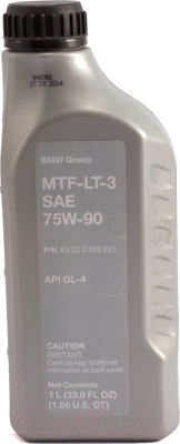 Трансмиссионное масло BMW MTF-LT-3 / 83222339221 (1л)