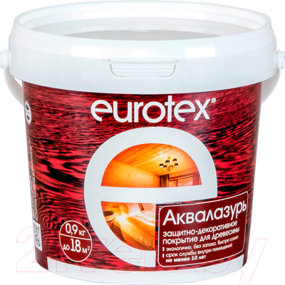 Защитно-декоративный состав Eurotex Аква (900г, белый)