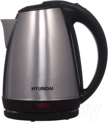 Изображение товара Электрочайник Hyundai HYK-S1030 (серебристый матовый/черный)