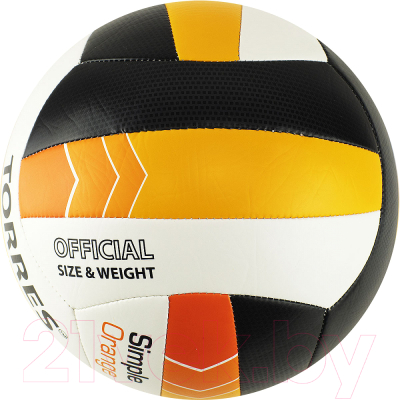 Мяч волейбольный Torres Simple Orange / V32125 (размер 5)