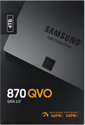 SSD диск Samsung 860 QVO 4TB (MZ-77Q4T0BW)