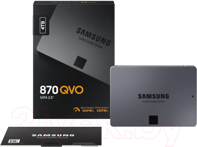 SSD диск Samsung 860 QVO 4TB (MZ-77Q4T0BW)