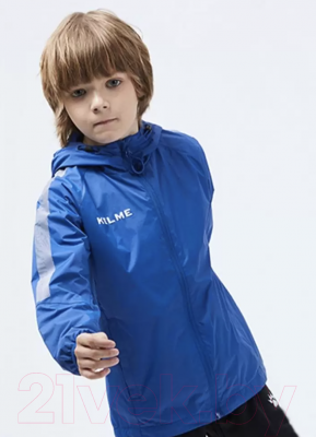 Ветровка детская Kelme Windproof Jacket Kids / 3883211-409 (р-р 120, синий)