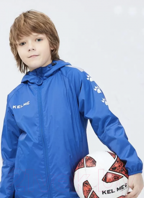 Ветровка детская Kelme Windproof Jacket Kids / 3883211-409 (р-р 120, синий)