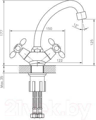 Смеситель Decoroom DR53012