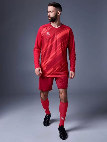 Футбольная форма Kelme Long Sleeve Goalkeeper Suit / 3801286-600 (L, красный)