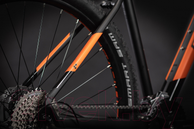 Велосипед Cube Aim SL 27.5 2021 (16, Black/Orange)