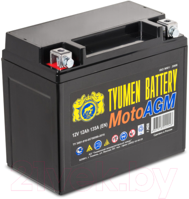 Мотоаккумулятор Tyumen Battery YTX12 (12 А/ч)