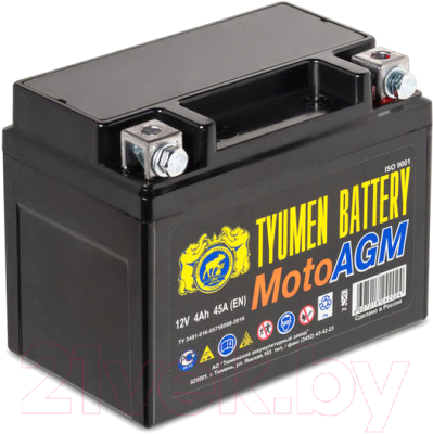 Мотоаккумулятор Tyumen Battery YTX4 (4 А/ч)