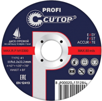 

Отрезной диск Cutop, Profi 39981т