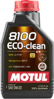 Моторное масло Motul 8100 Eco-clean 0W20 / 108813 (1л) - 