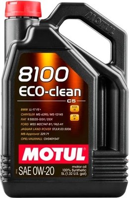 Моторное масло Motul 8100 Eco-clean 0W20 / 108862 (5л) -