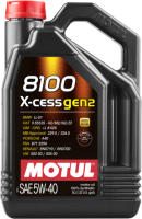 Моторное масло Motul 8100 X-cess Gen2 5W40 / 109776 (5л) - 