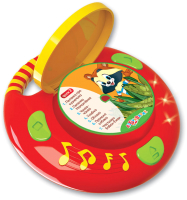 Развивающая игрушка Азбукварик CD-Плеер с огоньками. Песенки из мультиков / 1886 - 