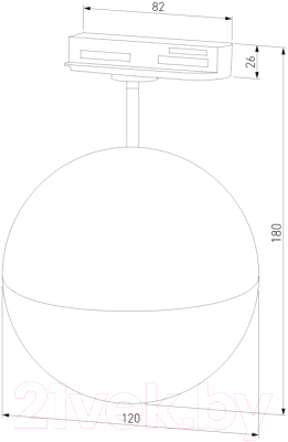Трековый светильник Elektrostandard Glob GX53 MRL 1015 (хром)