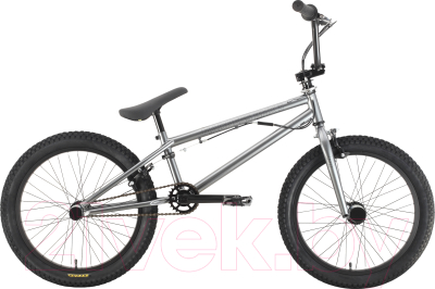 Велосипед STARK Madness BMX 3 2021 (серебристый/черный)