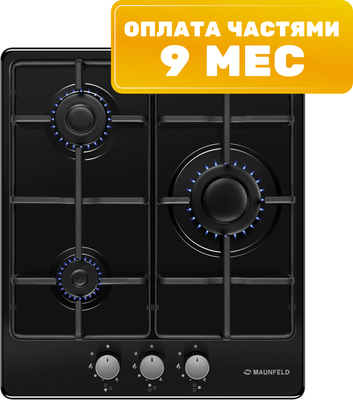 Газовая варочная панель Maunfeld EGHE.43.3STS-EB - 