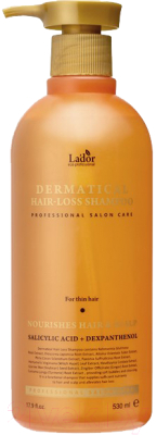 Шампунь для волос La'dor Dermatical Hair-Loss Shampoo For Thin Hair (530мл)