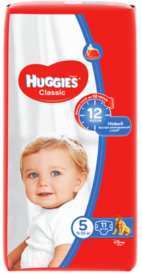 Подгузники детские Huggies Classic Small 5 (11шт)
