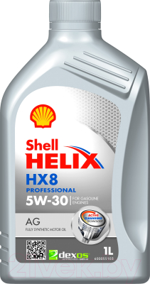 Моторное масло Shell Helix HX8 Professional AG 5W30 (1л)