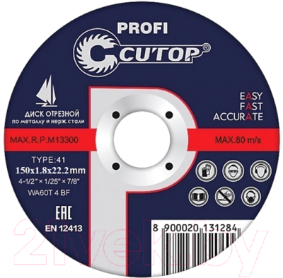 

Отрезной диск Cutop, Profi 39991т