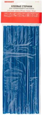 Клеевые стержни Rexant 09-1272 (10шт, синий)