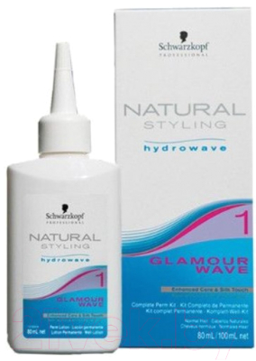 Набор для химической завивки Schwarzkopf Professional Natural Styling Hydrowave Glamour 1 (80мл+100мл)