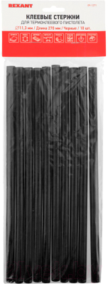 Клеевые стержни Rexant 09-1271 (10шт, черный)
