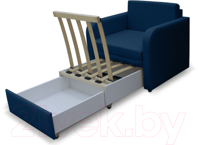 Кресло-кровать Brioli КК Пино Т (J17/темно-синий)